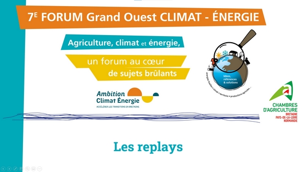 Replays Forum Grand Ouest Climat-Énergie
